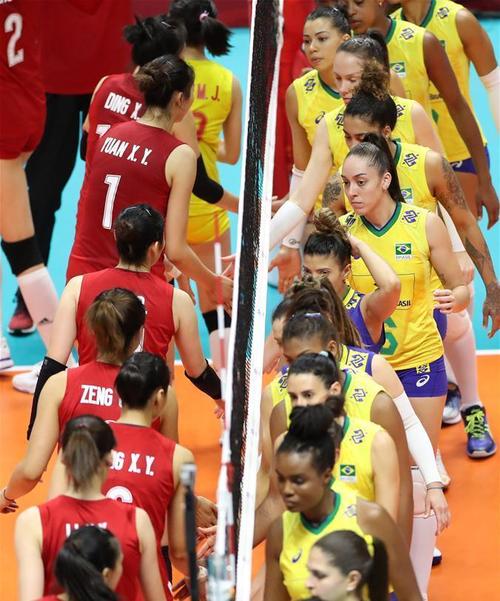现场女排中国vs巴西